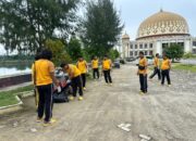 Personil Polres Muna Bersih-Bersih Mesjid, Bentuk Respon Cepat Instruksi Presiden.