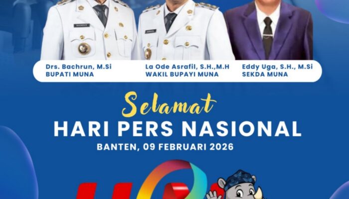 Ucapan Pemda Muna : Selamat Hari Pers Nasional Tahun 2026