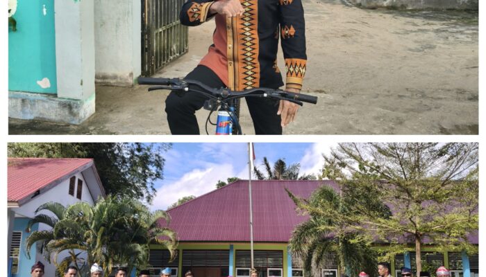 Peringati Hardiknas 2026, Kepala SMAN 1 Kontunaga Kayuh Sepeda ke Upacara Wujud Komitmen Moral Hadapi Krisis