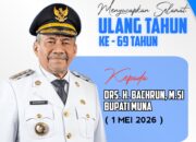 Selamat Ulang Tahun Bupati Muna Drs. H. Bachrun, M.Si
