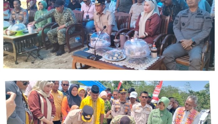 Bupati Muna Barat Dan Dandim 1416 M Ikuti Launching Jembatan Garuda dan Air Bersih Bersama Presiden RI Prabowo Subianto.